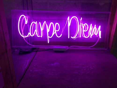 carpe diem neon na plexi